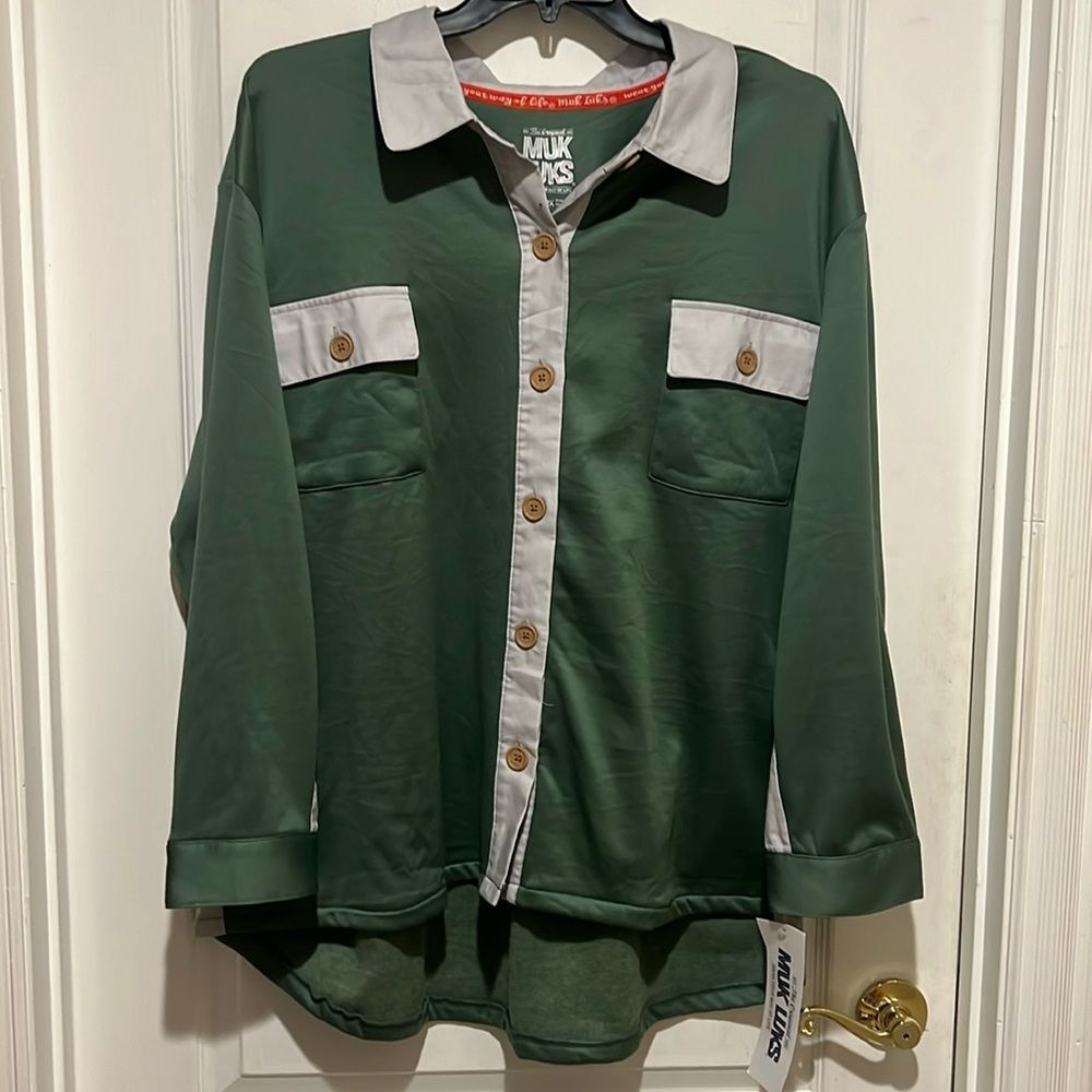 Muk Luks oversized shacket